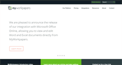 Desktop Screenshot of myworkpapers.com