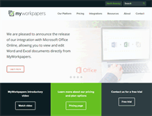 Tablet Screenshot of myworkpapers.com